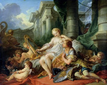 古典的 Painting - リナルドとアルミダ フランソワ・ブーシェ クラシック ロココ